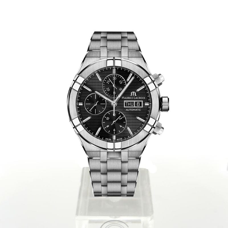 Maurice Lacroix Maurice Lacroix Aikon Automatic Chronograph AI6038-SS002-330-2, aikon швейцария мужские часы на браслете нержавеющая сталь боковой вид